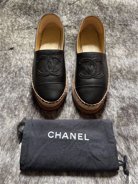 chanel lambskin espadrilles|chanel espadrilles authentic.